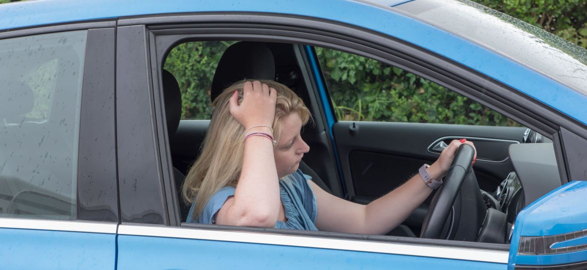 frustrated driver
